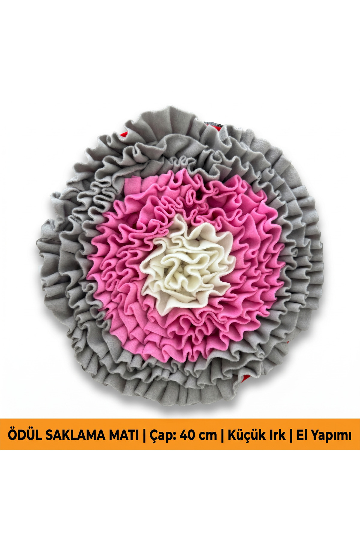 Snuffle Mat Zeka Geliştirici Yavaş Besleme Stres Atma Aktivite Matı (Yuvarlak, Küçük) ürün görseli
