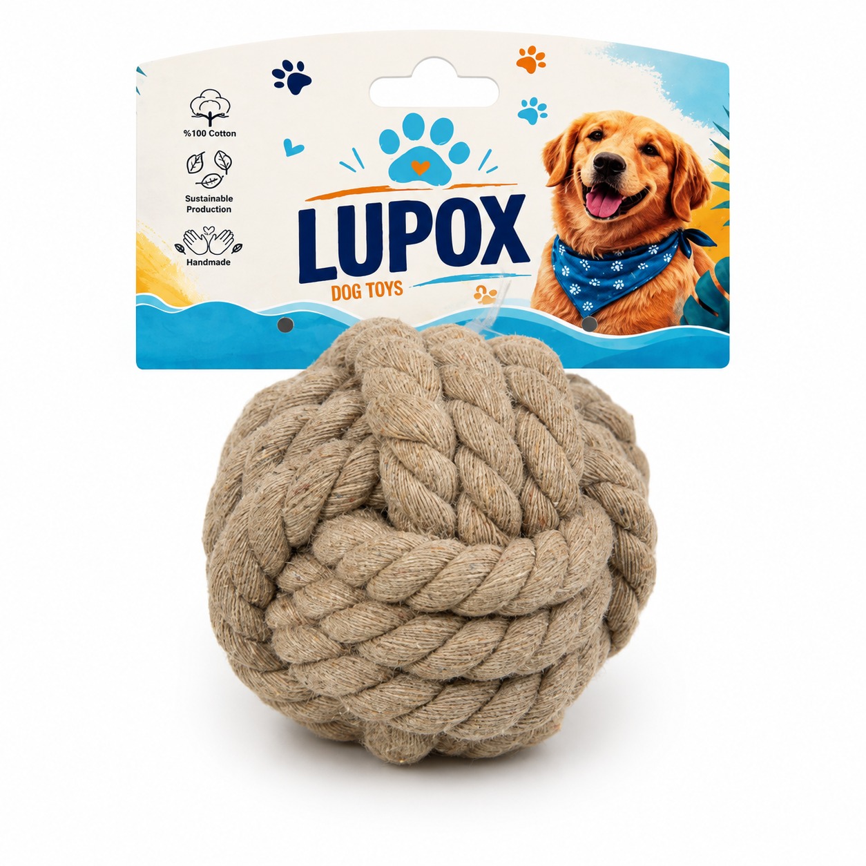 PAMUK STANDART KÖPEK OYUN TOPU ürün görseli